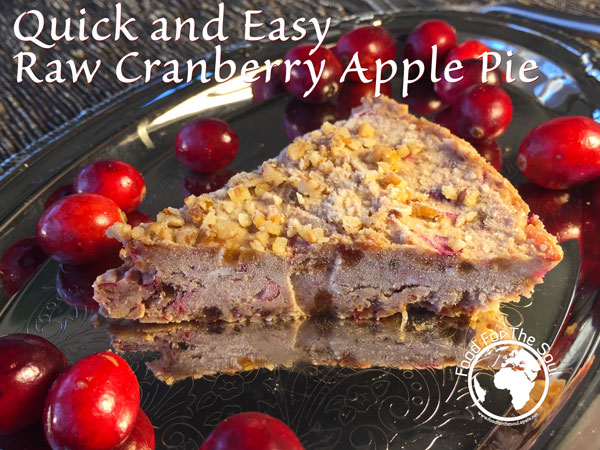 Raw Cranberry Apple Pie