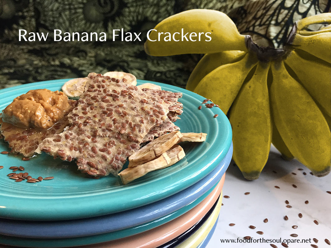 Raw Banana Flax Crackers